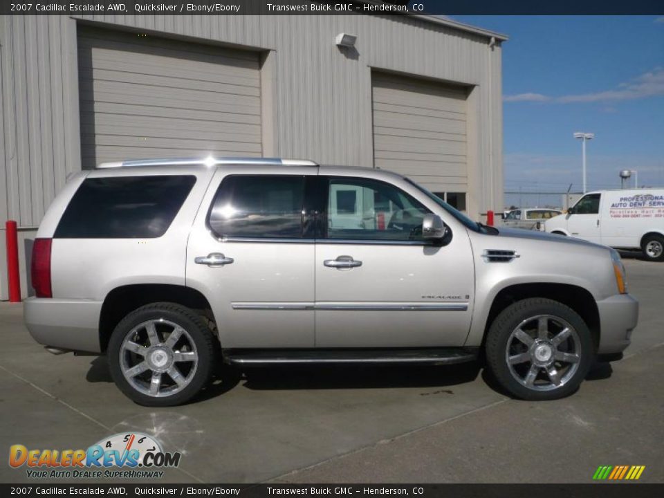 2007 Cadillac Escalade AWD Quicksilver / Ebony/Ebony Photo #6