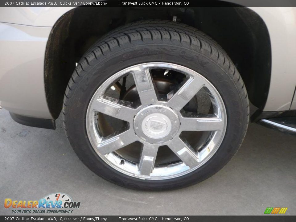 2007 Cadillac Escalade AWD Quicksilver / Ebony/Ebony Photo #7