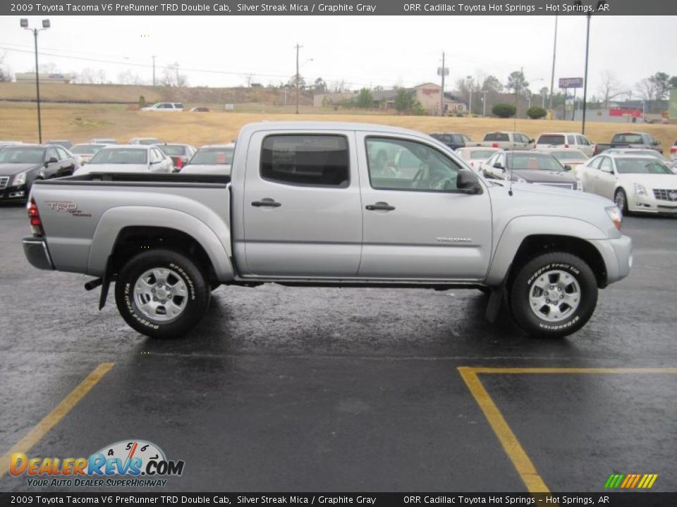 2009 Toyota Tacoma V6 PreRunner TRD Double Cab Silver Streak Mica / Graphite Gray Photo #11