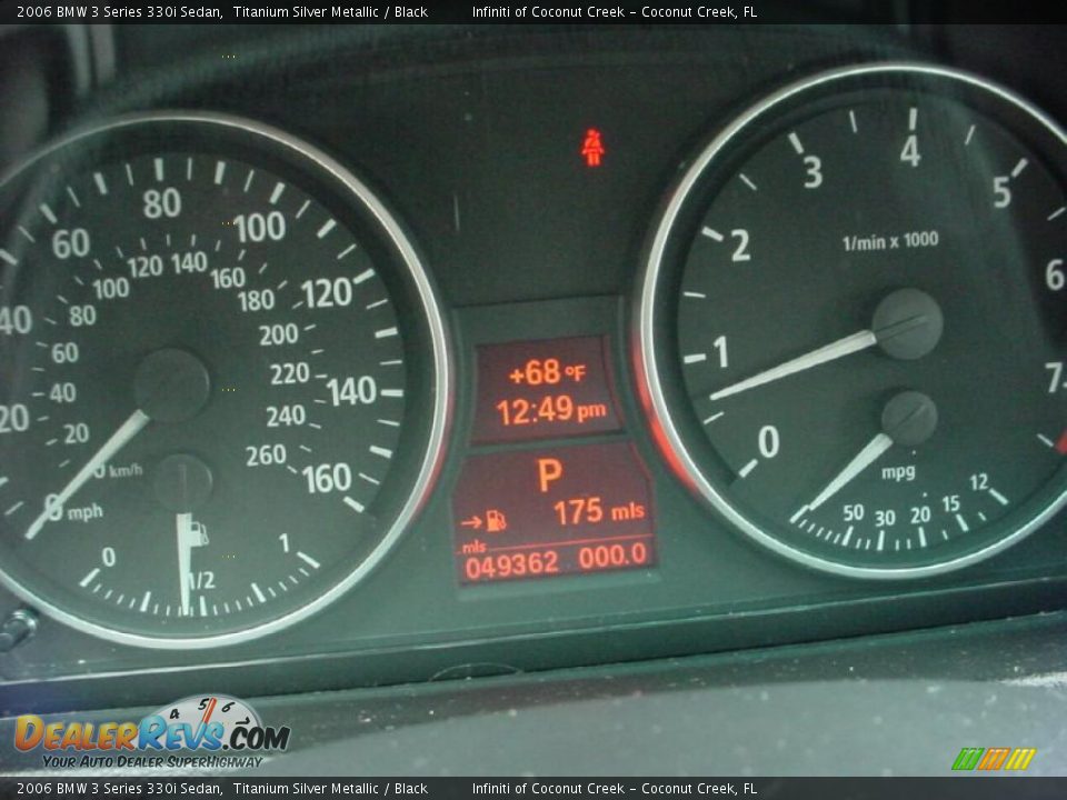 2006 BMW 3 Series 330i Sedan Titanium Silver Metallic / Black Photo #24