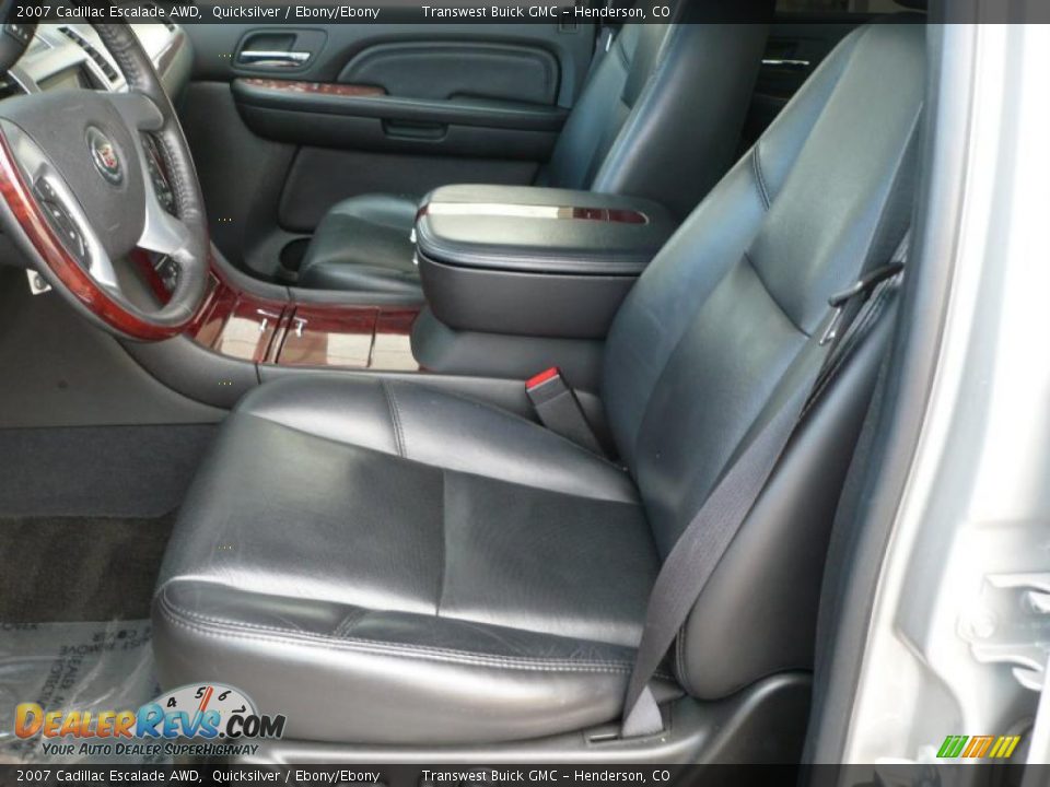 2007 Cadillac Escalade AWD Quicksilver / Ebony/Ebony Photo #12