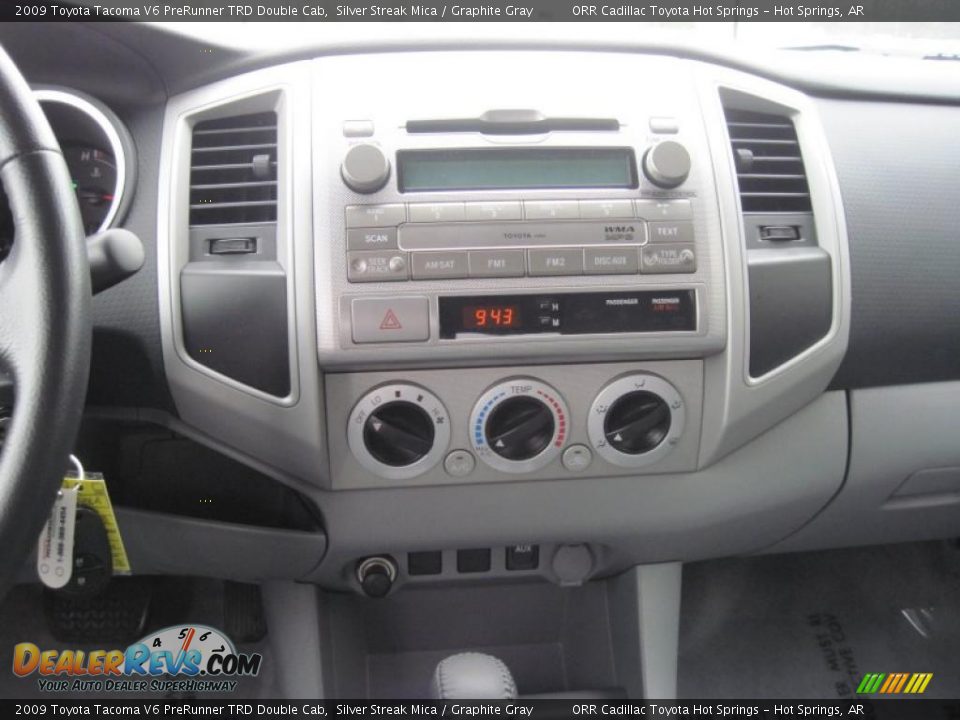 2009 Toyota Tacoma V6 PreRunner TRD Double Cab Silver Streak Mica / Graphite Gray Photo #12