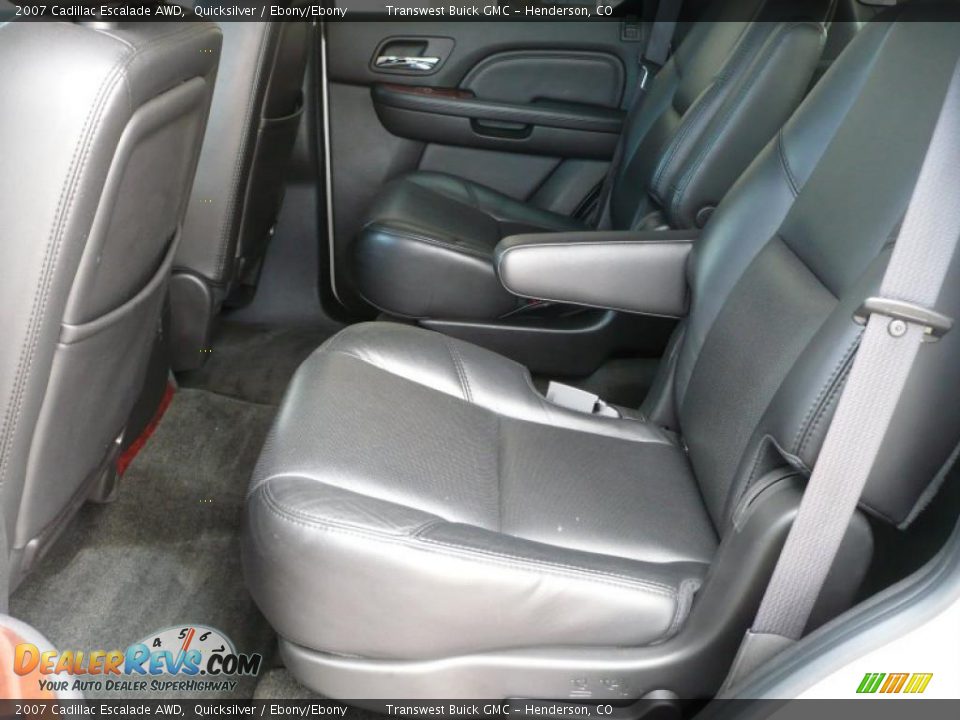 2007 Cadillac Escalade AWD Quicksilver / Ebony/Ebony Photo #13