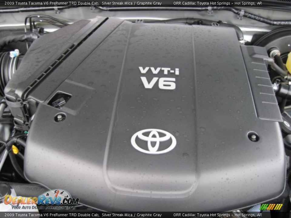 2009 Toyota Tacoma V6 PreRunner TRD Double Cab Silver Streak Mica / Graphite Gray Photo #15