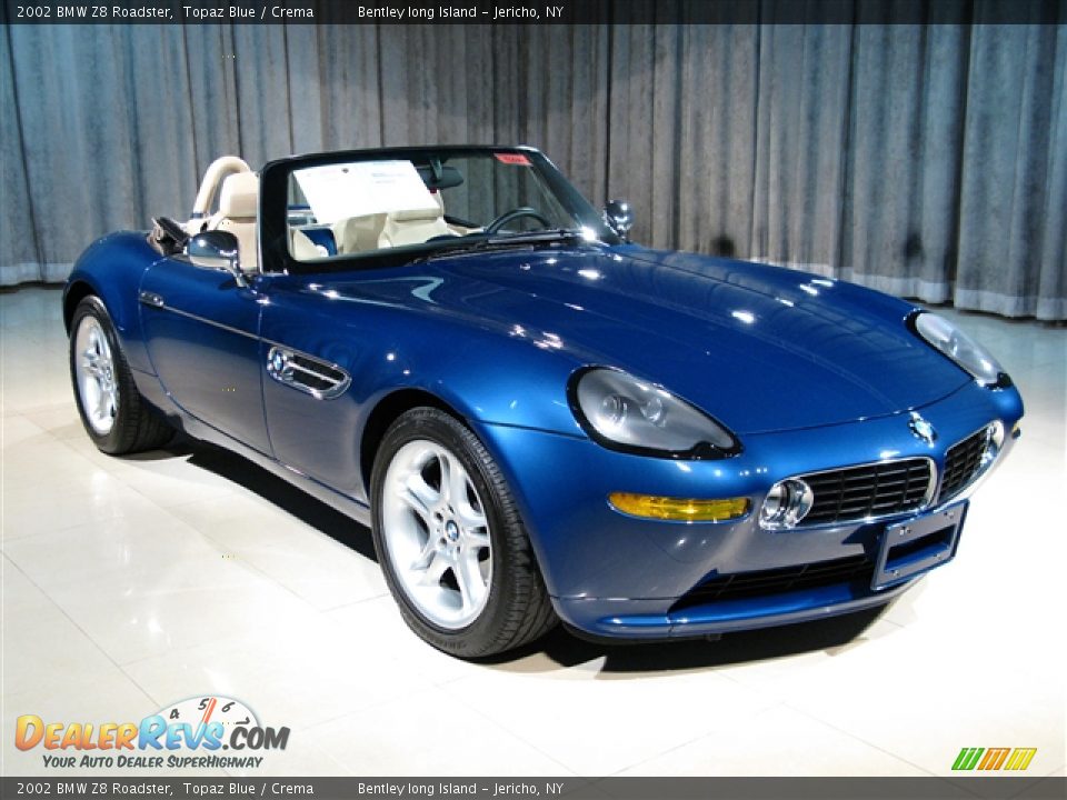 2002 BMW Z8 Roadster Topaz Blue / Crema Photo #3