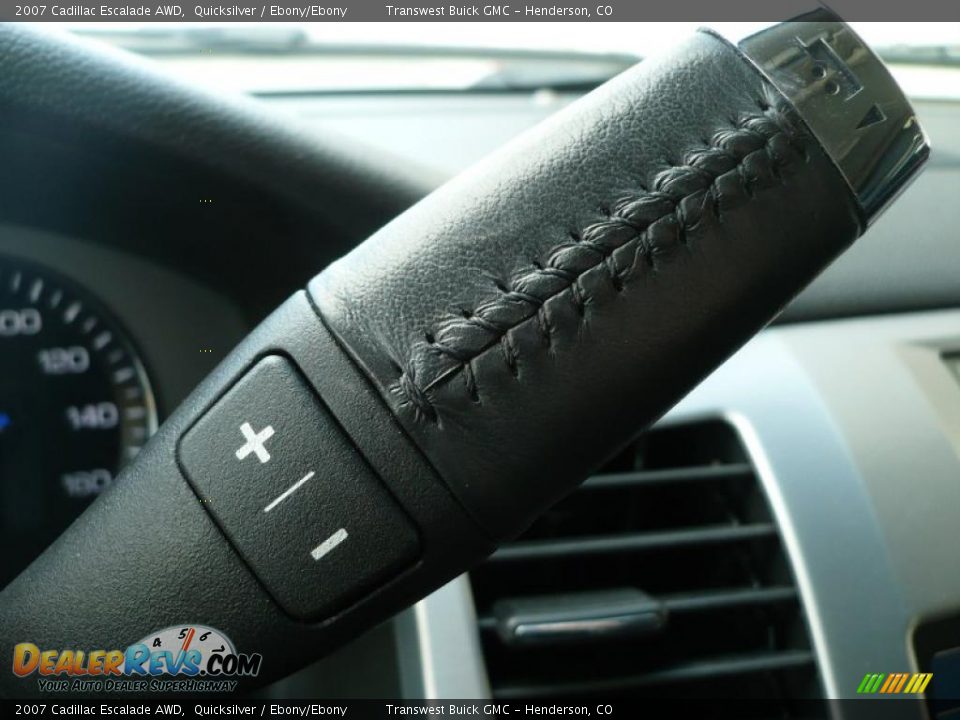 2007 Cadillac Escalade AWD Quicksilver / Ebony/Ebony Photo #19