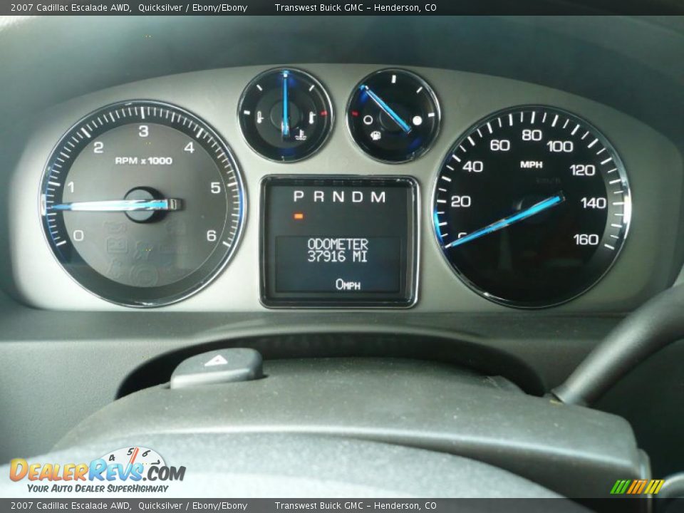 2007 Cadillac Escalade AWD Quicksilver / Ebony/Ebony Photo #24