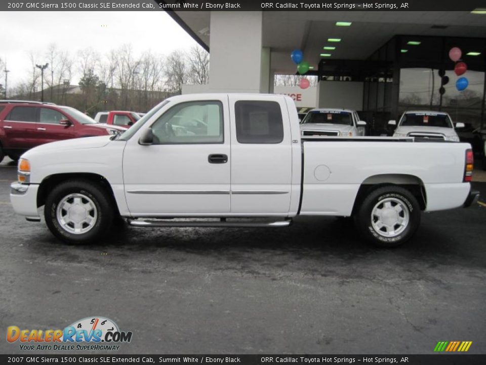 2007 GMC Sierra 1500 Classic SLE Extended Cab Summit White / Ebony Black Photo #5