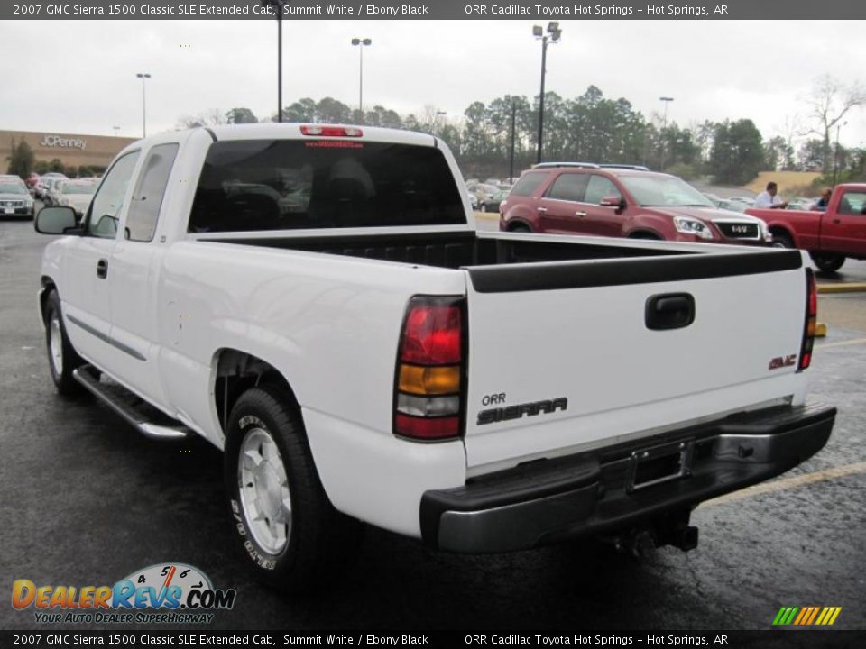 2007 GMC Sierra 1500 Classic SLE Extended Cab Summit White / Ebony Black Photo #7