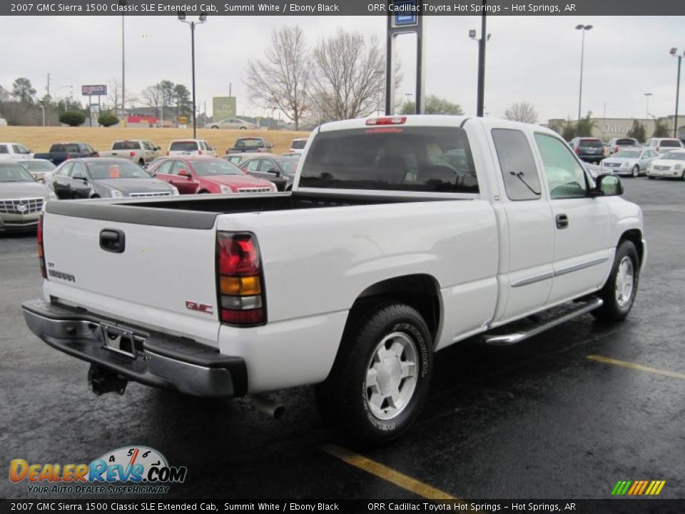 2007 GMC Sierra 1500 Classic SLE Extended Cab Summit White / Ebony Black Photo #8