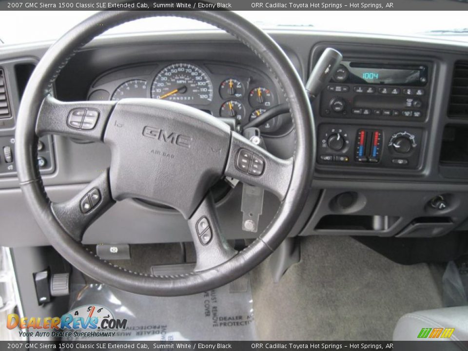 2007 GMC Sierra 1500 Classic SLE Extended Cab Summit White / Ebony Black Photo #11