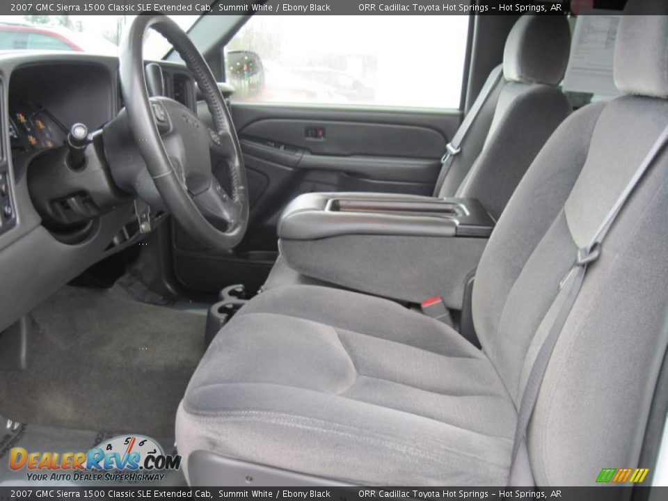 2007 GMC Sierra 1500 Classic SLE Extended Cab Summit White / Ebony Black Photo #12