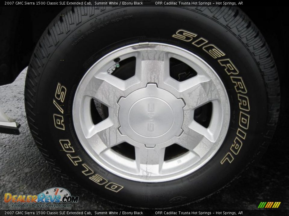 2007 GMC Sierra 1500 Classic SLE Extended Cab Summit White / Ebony Black Photo #15