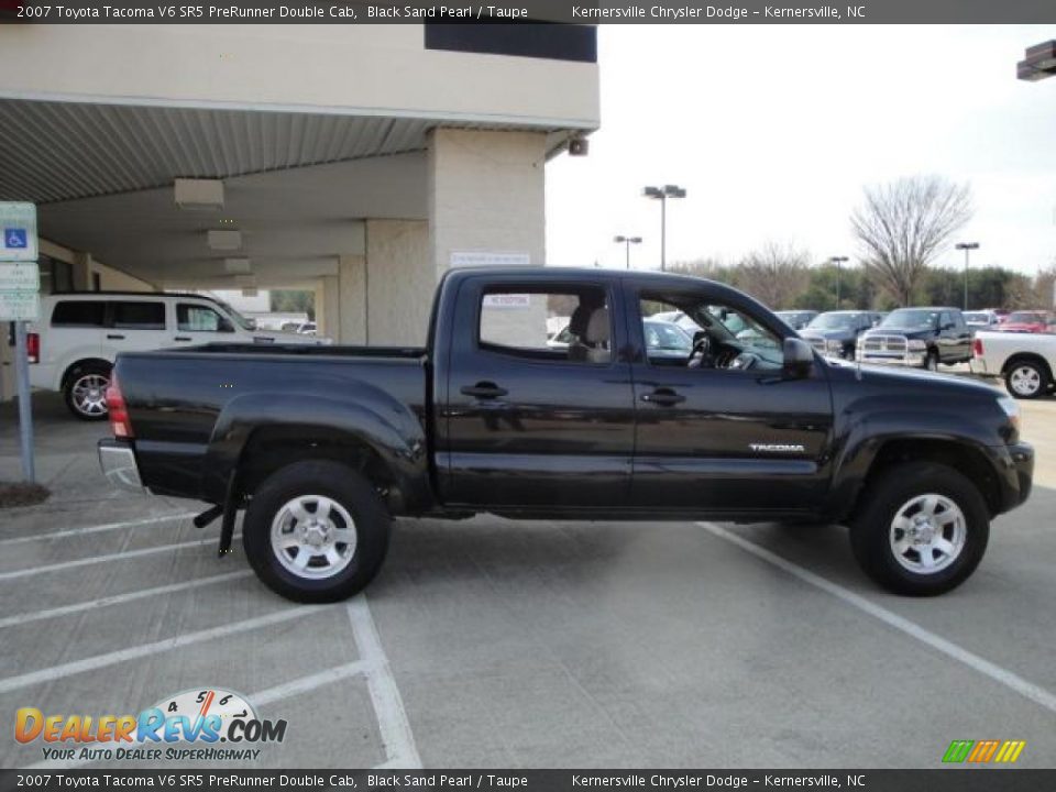 2007 Toyota Tacoma V6 SR5 PreRunner Double Cab Black Sand Pearl / Taupe Photo #2