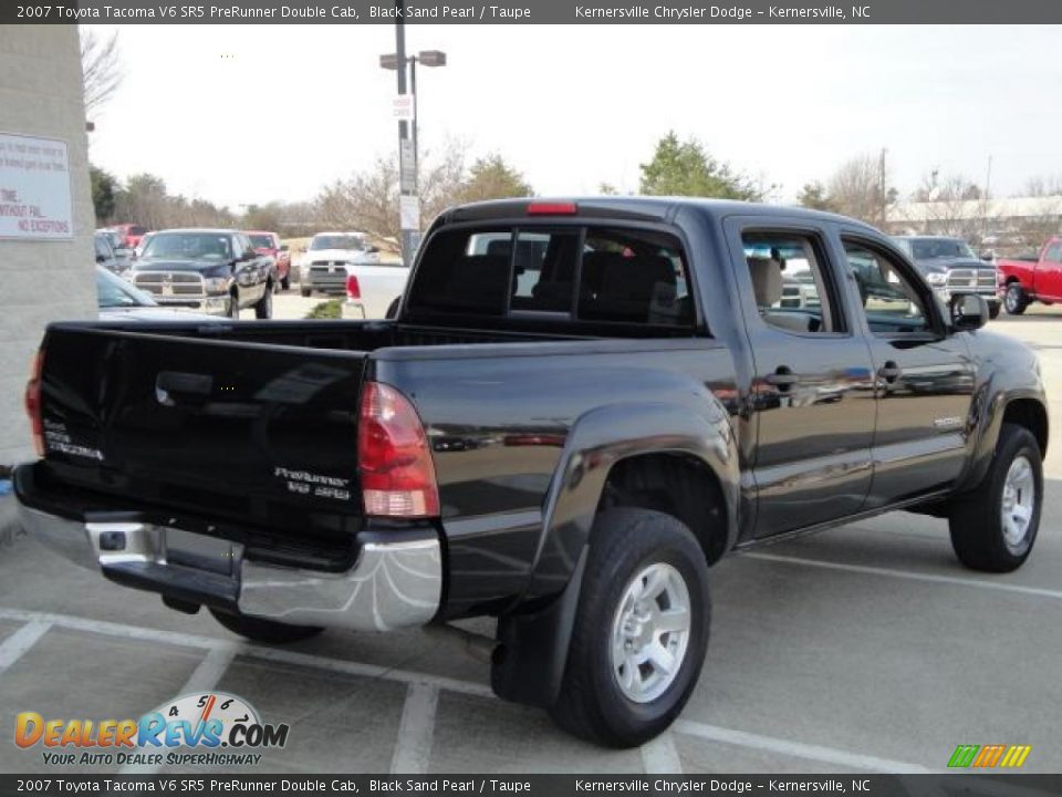 2007 Toyota Tacoma V6 SR5 PreRunner Double Cab Black Sand Pearl / Taupe Photo #3