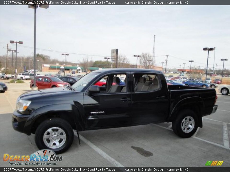 2007 Toyota Tacoma V6 SR5 PreRunner Double Cab Black Sand Pearl / Taupe Photo #4