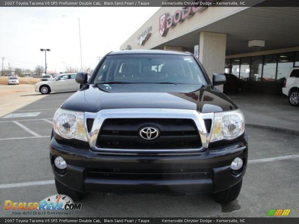 2007 Toyota Tacoma V6 SR5 PreRunner Double Cab Black Sand Pearl / Taupe Photo #6
