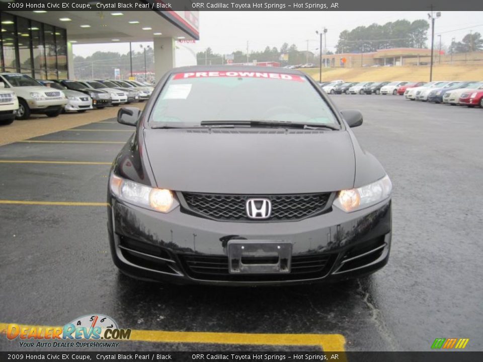 2009 Honda Civic EX Coupe Crystal Black Pearl / Black Photo #2
