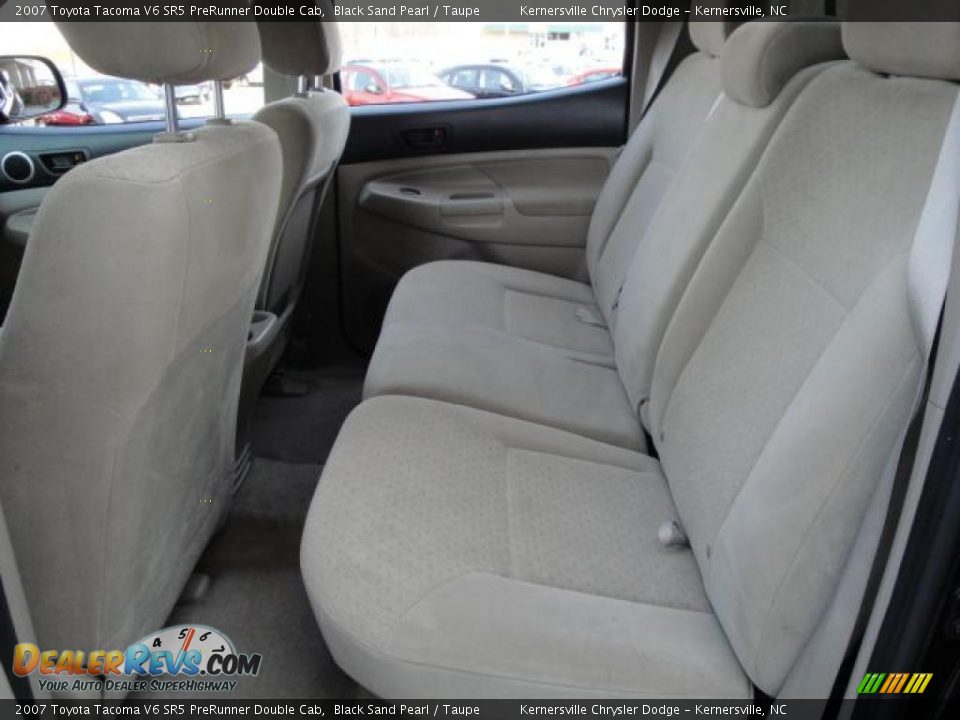2007 Toyota Tacoma V6 SR5 PreRunner Double Cab Black Sand Pearl / Taupe Photo #10