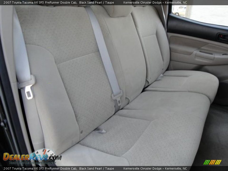2007 Toyota Tacoma V6 SR5 PreRunner Double Cab Black Sand Pearl / Taupe Photo #11
