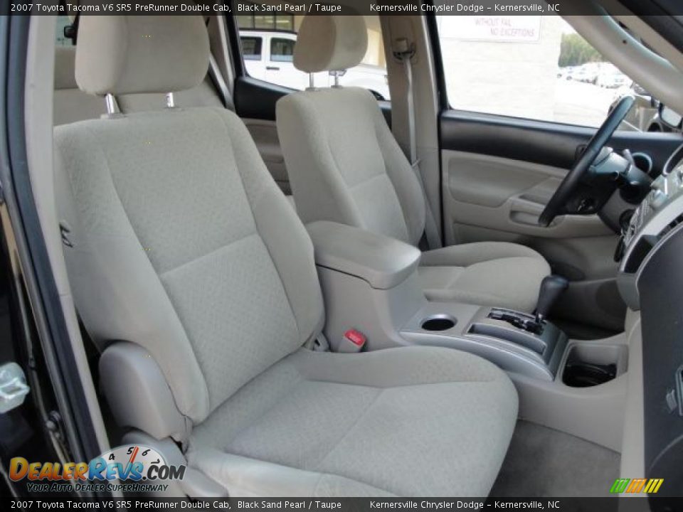 2007 Toyota Tacoma V6 SR5 PreRunner Double Cab Black Sand Pearl / Taupe Photo #12