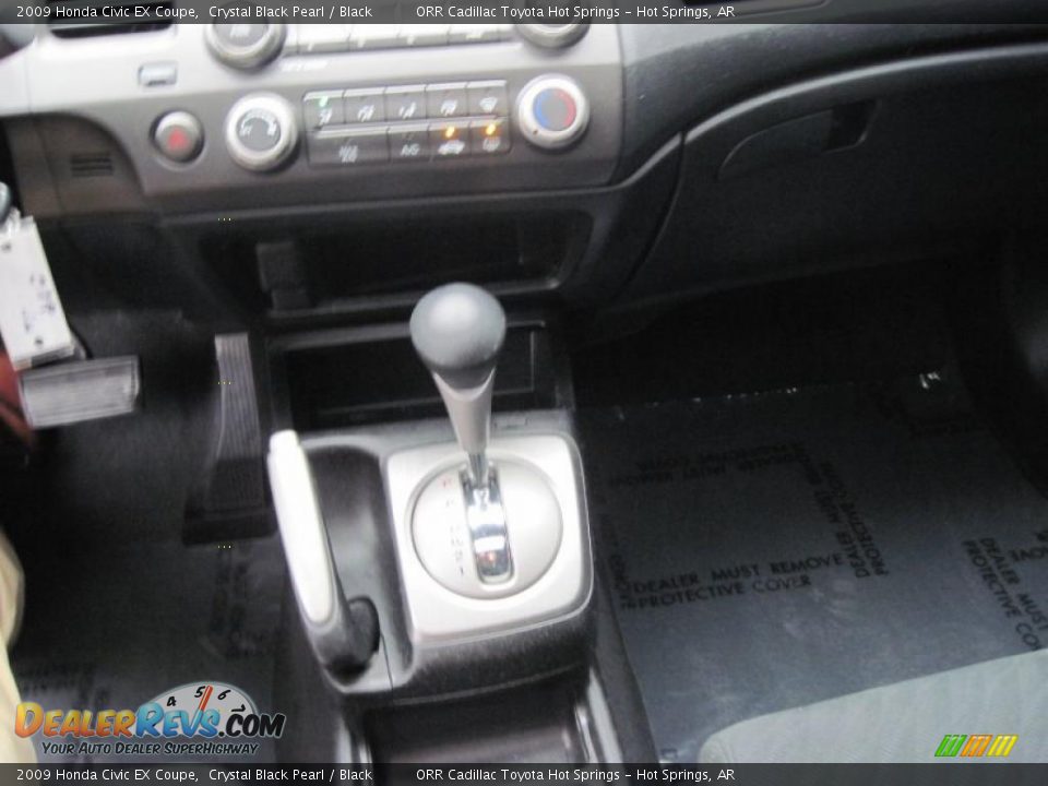 2009 Honda Civic EX Coupe Crystal Black Pearl / Black Photo #11