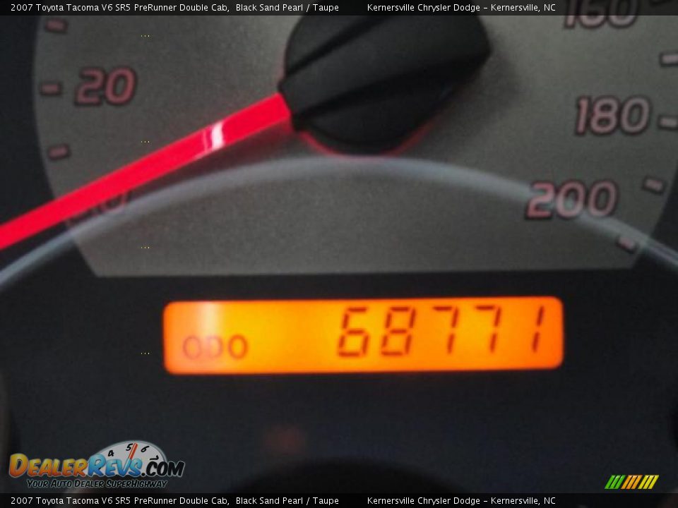 2007 Toyota Tacoma V6 SR5 PreRunner Double Cab Black Sand Pearl / Taupe Photo #19