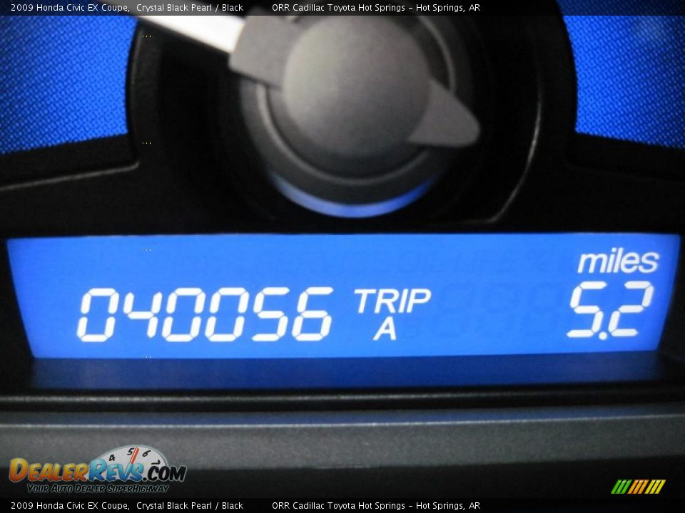 2009 Honda Civic EX Coupe Crystal Black Pearl / Black Photo #13