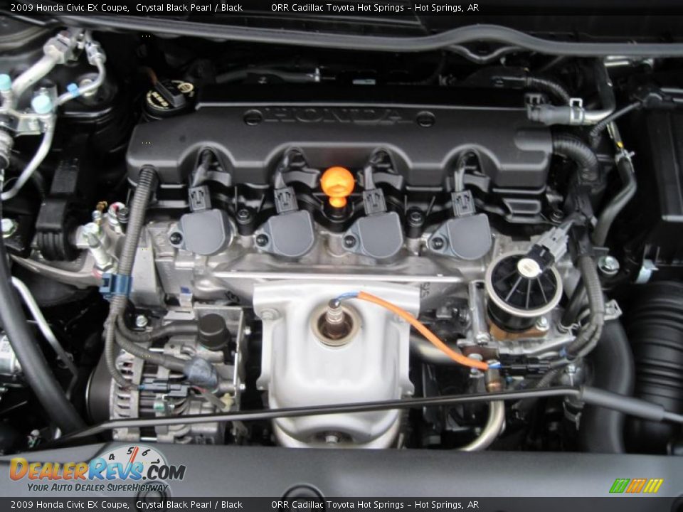 2009 Honda Civic EX Coupe Crystal Black Pearl / Black Photo #15