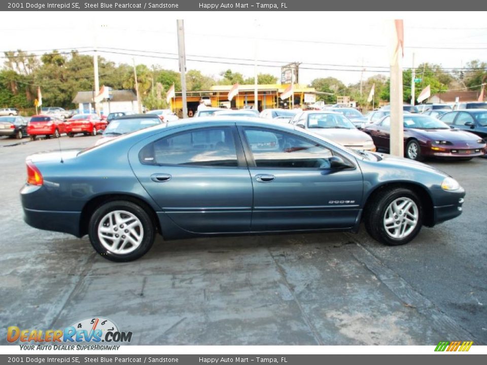 2001 Dodge Intrepid SE Steel Blue Pearlcoat / Sandstone Photo #6