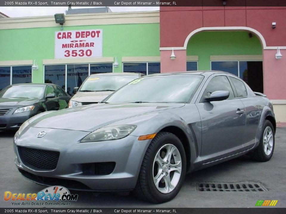 2005 Mazda RX-8 Sport Titanium Gray Metallic / Black Photo #1