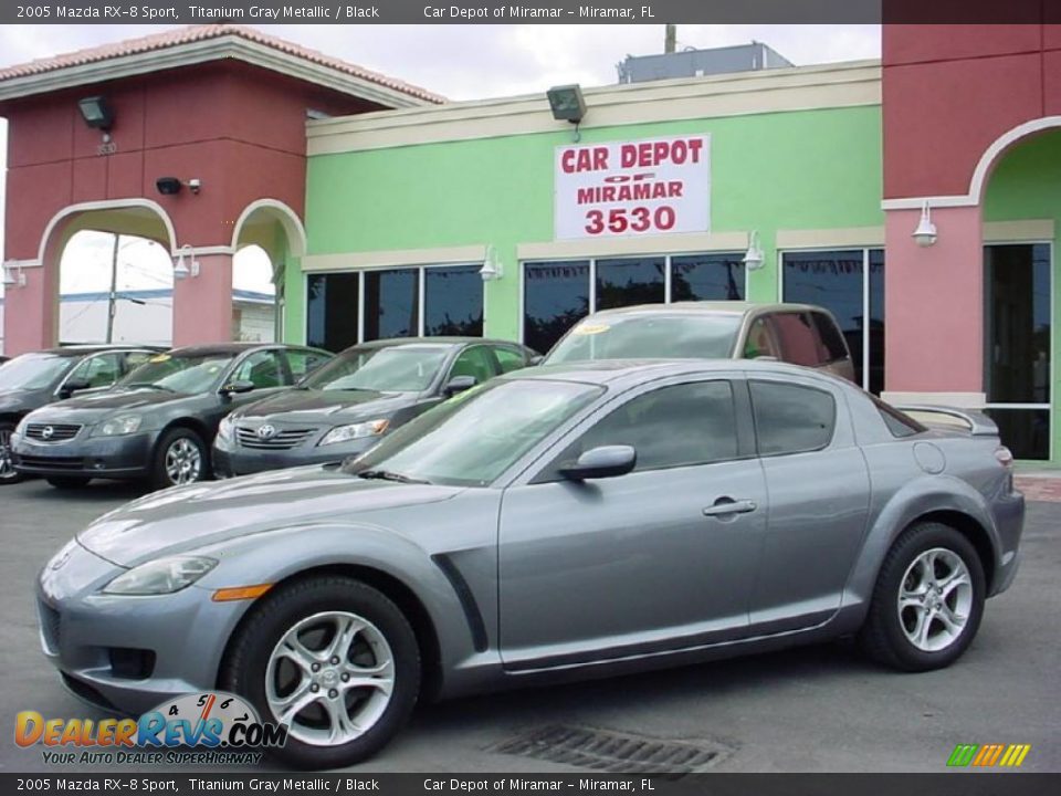 2005 Mazda RX-8 Sport Titanium Gray Metallic / Black Photo #2