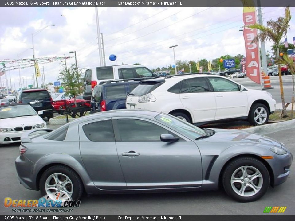 2005 Mazda RX-8 Sport Titanium Gray Metallic / Black Photo #6
