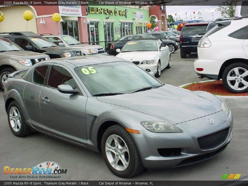 2005 Mazda RX-8 Sport Titanium Gray Metallic / Black Photo #7