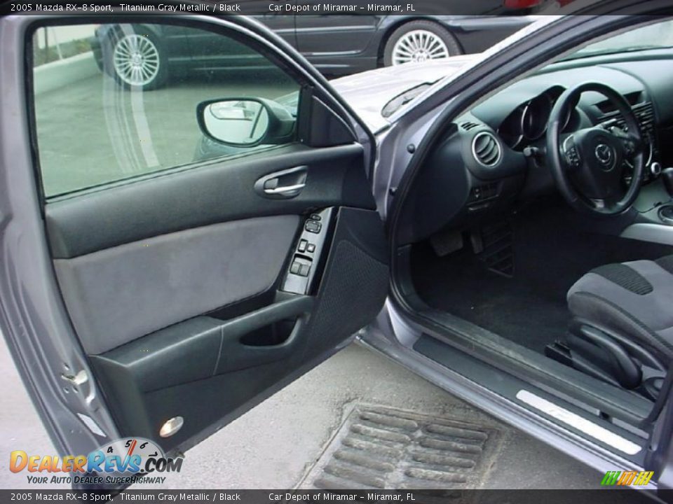 2005 Mazda RX-8 Sport Titanium Gray Metallic / Black Photo #9