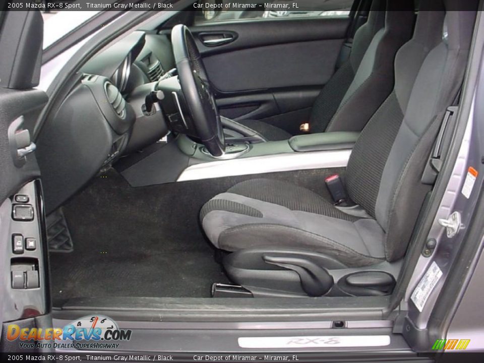 2005 Mazda RX-8 Sport Titanium Gray Metallic / Black Photo #10