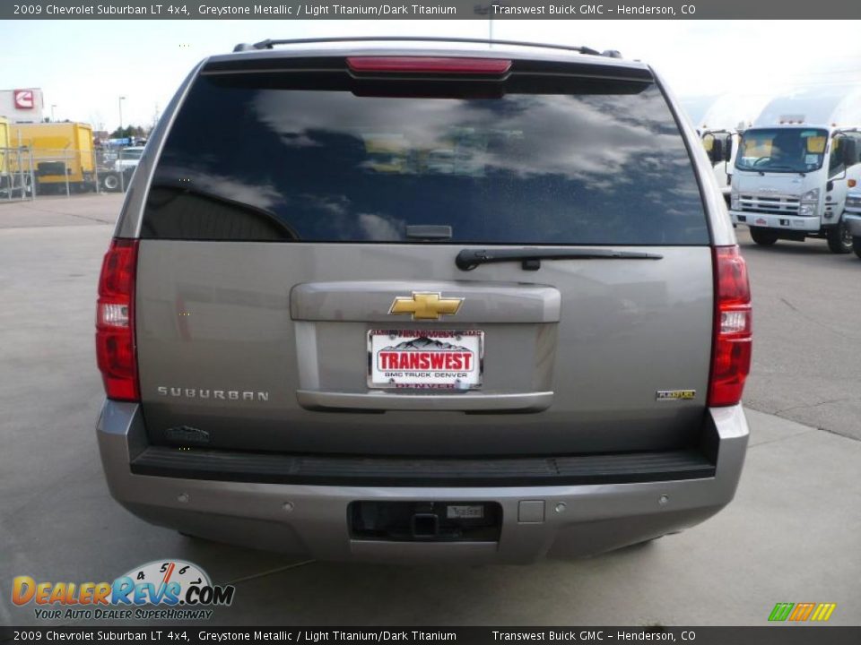 2009 Chevrolet Suburban LT 4x4 Greystone Metallic / Light Titanium/Dark Titanium Photo #5