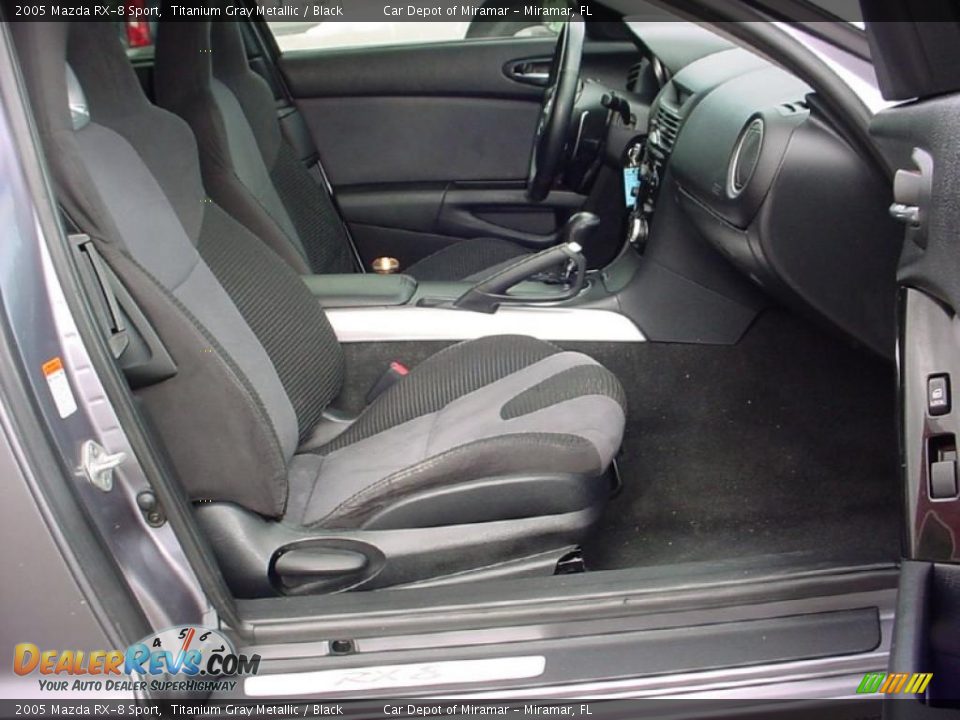 2005 Mazda RX-8 Sport Titanium Gray Metallic / Black Photo #11