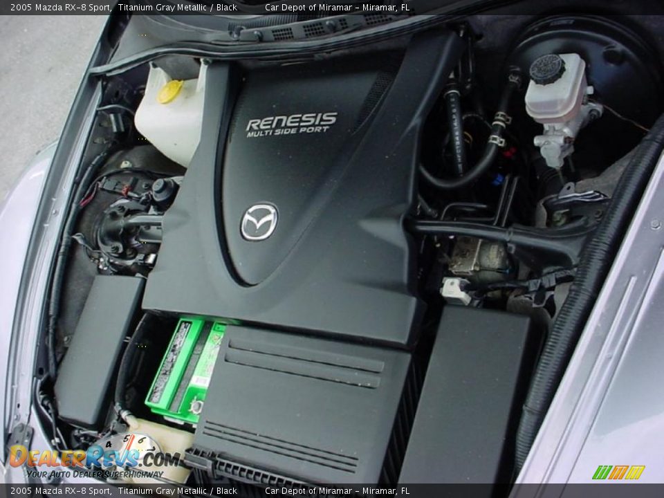 2005 Mazda RX-8 Sport Titanium Gray Metallic / Black Photo #15