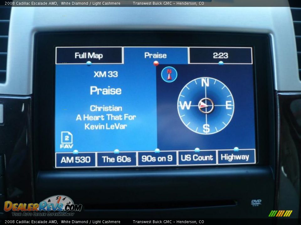 2008 Cadillac Escalade AWD White Diamond / Light Cashmere Photo #9