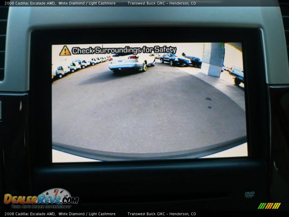 2008 Cadillac Escalade AWD White Diamond / Light Cashmere Photo #10
