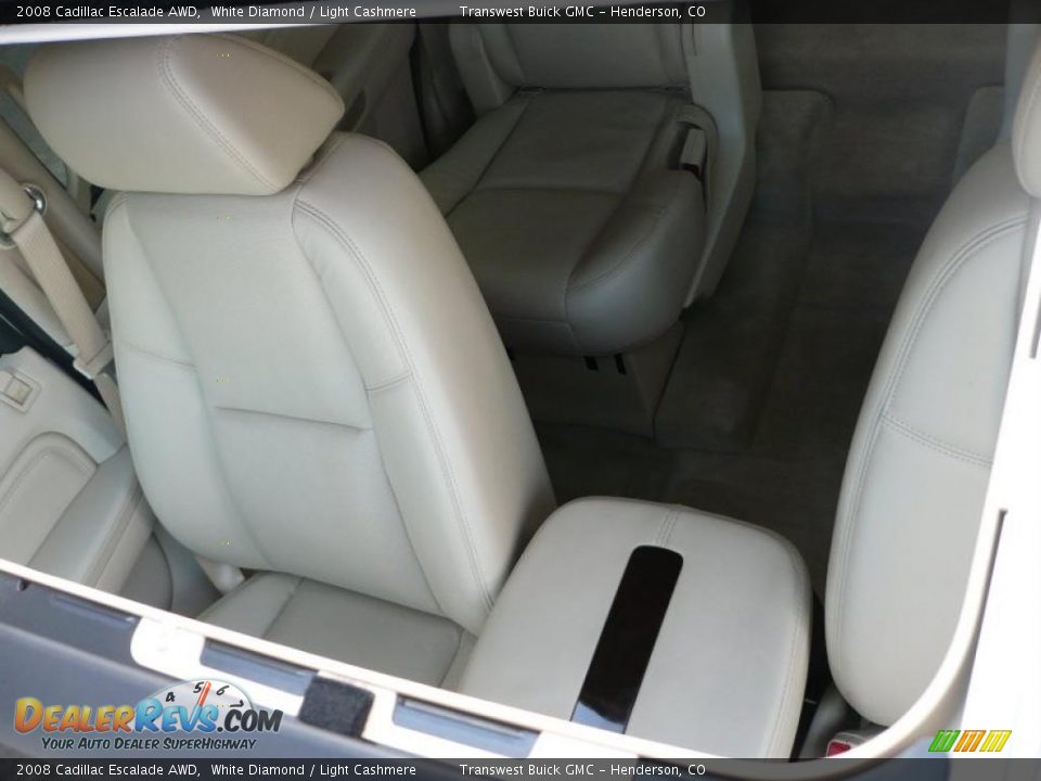 2008 Cadillac Escalade AWD White Diamond / Light Cashmere Photo #11