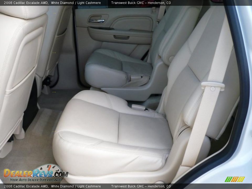 2008 Cadillac Escalade AWD White Diamond / Light Cashmere Photo #13