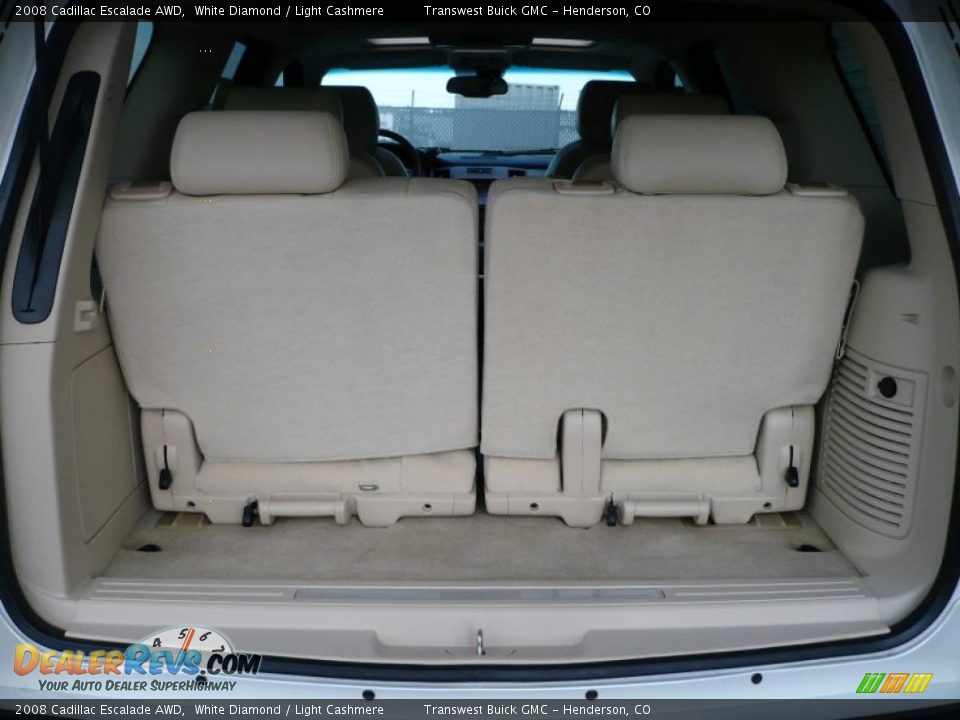2008 Cadillac Escalade AWD White Diamond / Light Cashmere Photo #14