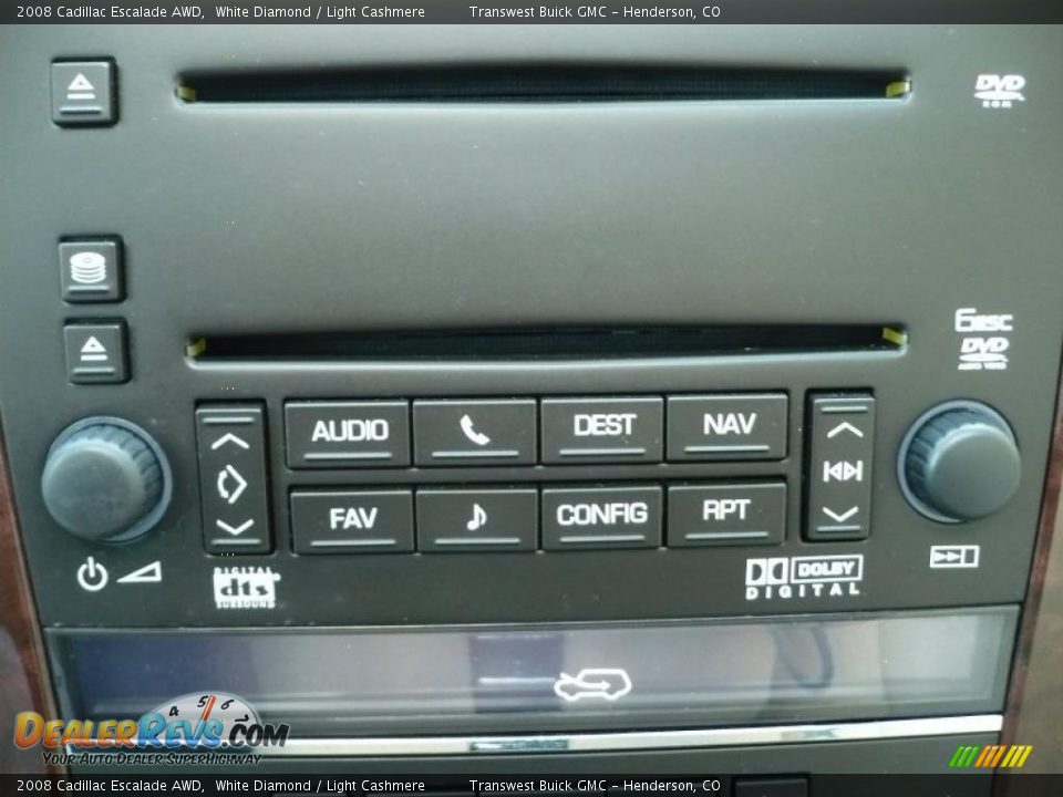 2008 Cadillac Escalade AWD White Diamond / Light Cashmere Photo #16
