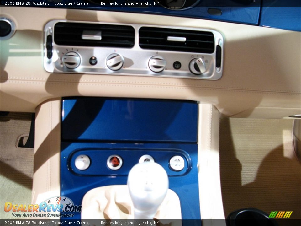 2002 BMW Z8 Roadster Topaz Blue / Crema Photo #10