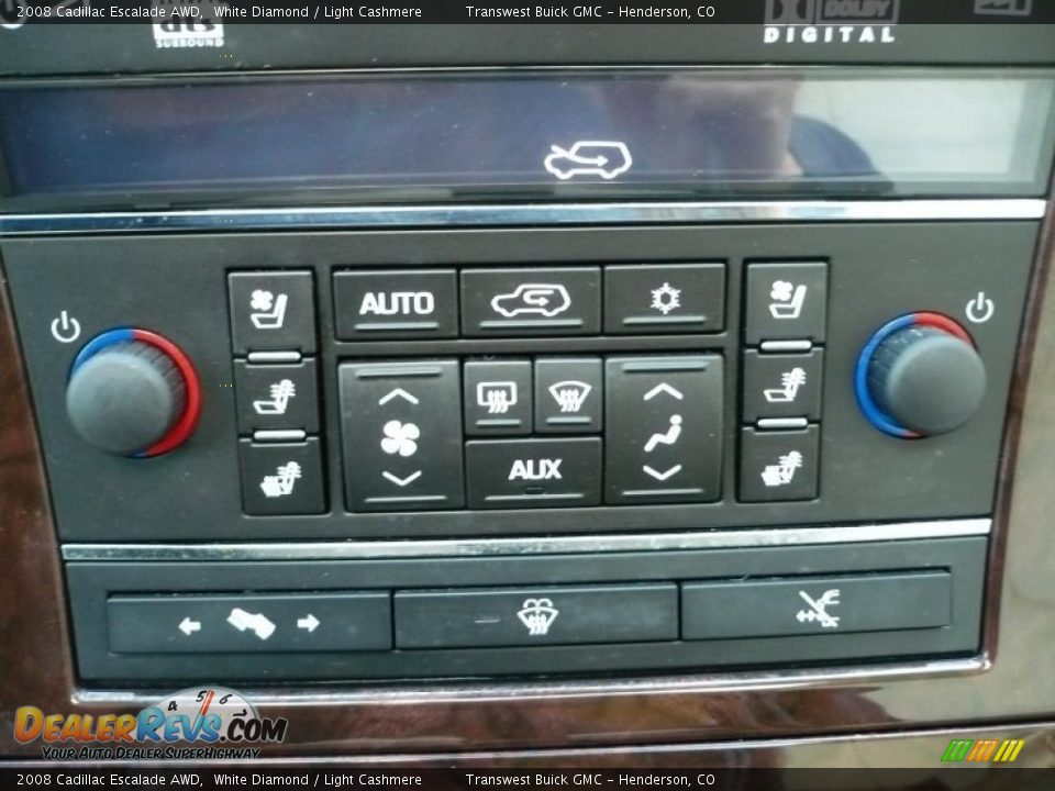 2008 Cadillac Escalade AWD White Diamond / Light Cashmere Photo #17