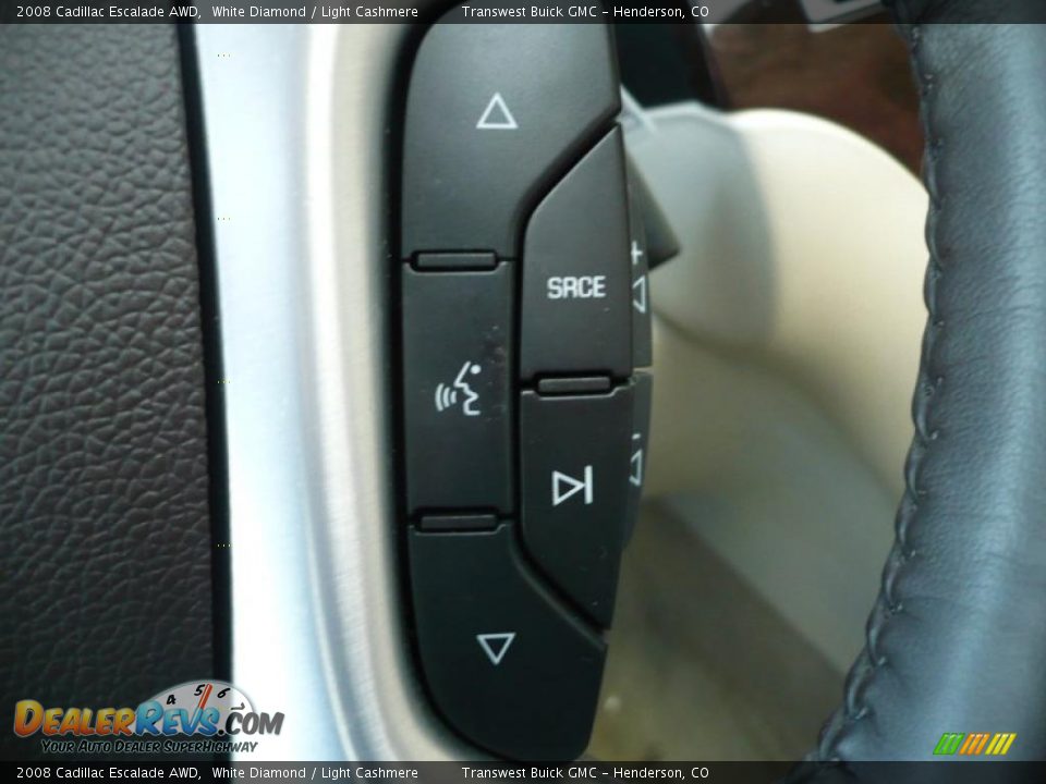 2008 Cadillac Escalade AWD White Diamond / Light Cashmere Photo #20
