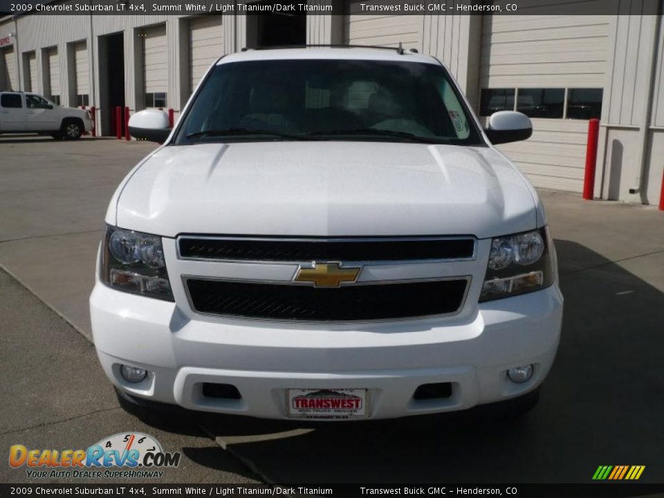 2009 Chevrolet Suburban LT 4x4 Summit White / Light Titanium/Dark Titanium Photo #2