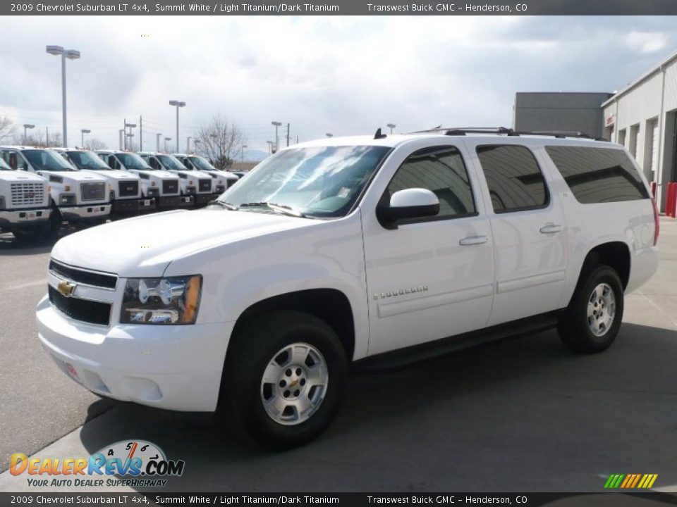 2009 Chevrolet Suburban LT 4x4 Summit White / Light Titanium/Dark Titanium Photo #3